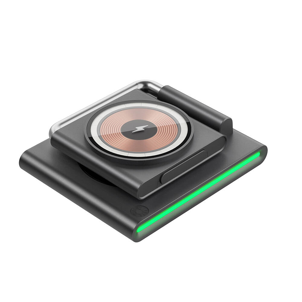 Wiwu Wi-W023 Geek Telefon&Akıllı Saat&Kulaklık İçin 15W 3in1 Katlanabilen Hareketli Başlık Kablosuz Şarj Standı Wiwu Wi-W023 Geek Telefon&Akıllı Saat&Kulaklık İçin 15W 3in1 Katlanabilen Hareketli Başlık Kablosuz Şarj Standı